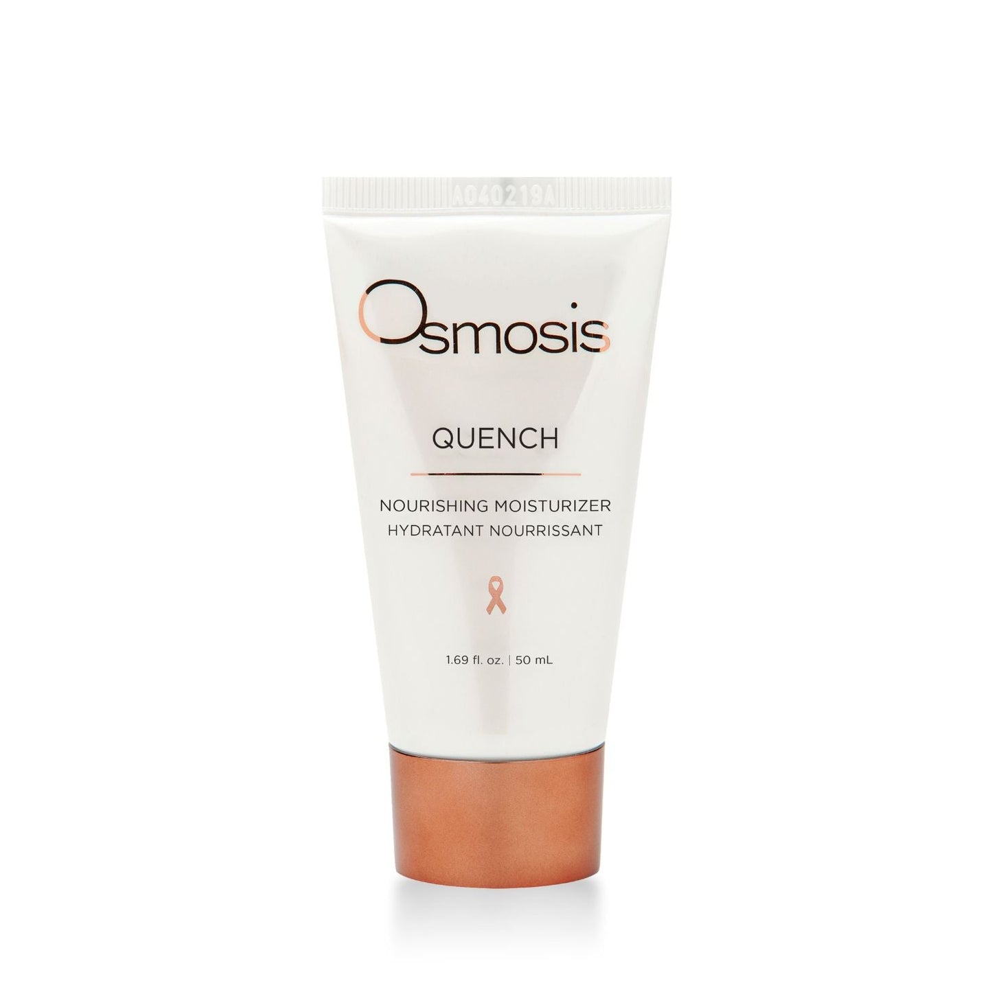 Tube of Osmosis moisturizer displayed on white background